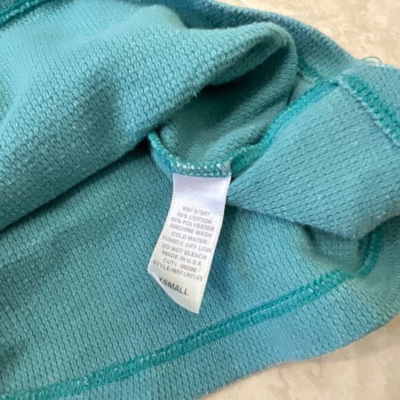 90’s Y2K style Thermal waffle top size XS Teal Paisley alternative vamp. Diaries - Picture 10 of 10